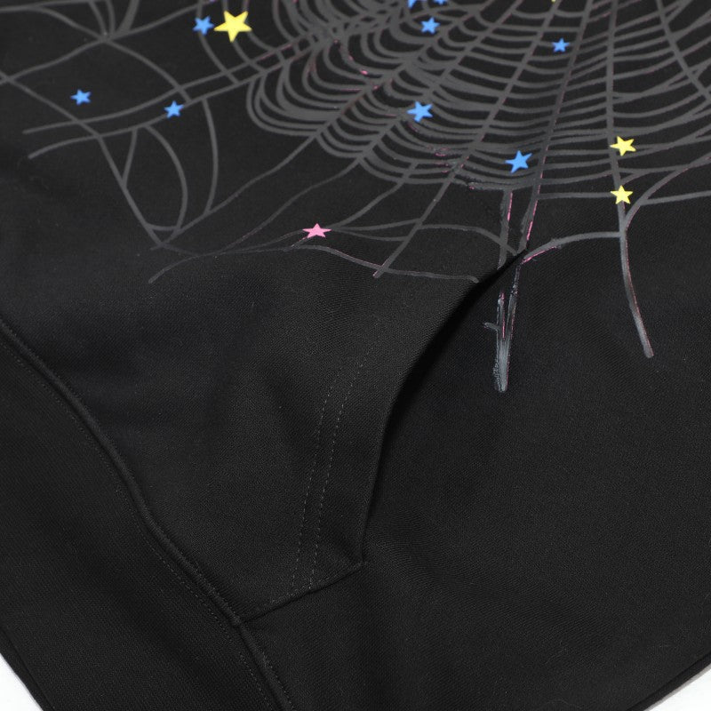 Sp5der “Punk! Here’s The Slime” Hoodie – Black 440GSM Heavyweight Streetwear Pullover