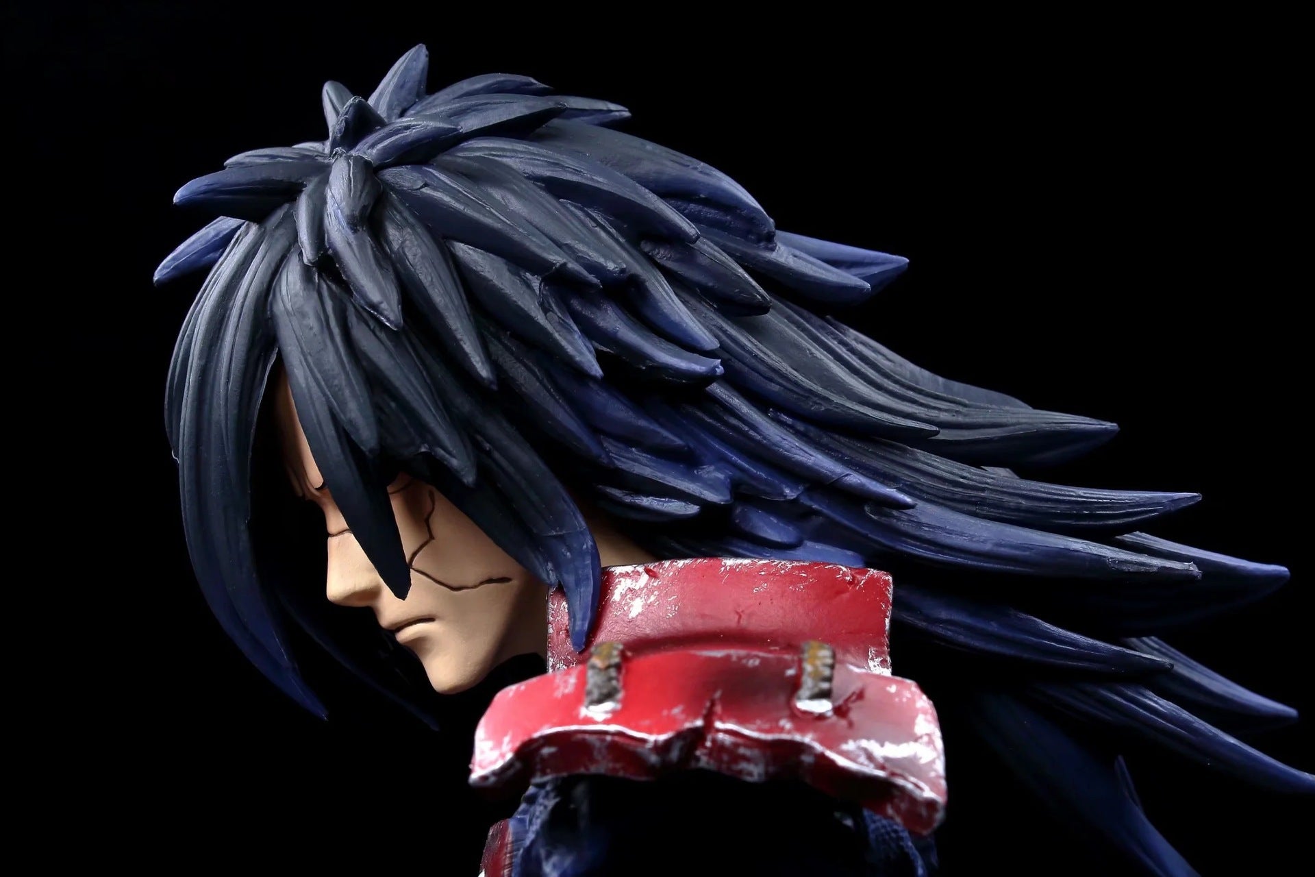 Busto de Uchiha Obito y Uchiha Madara - EDICIÓN DE COLECTOR DE 16 CM | Estatua de anime detallada con base de llamas
