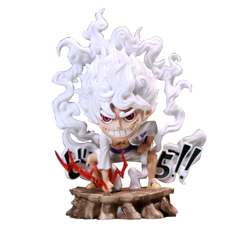 Luffy Gear 5動作小雕像 - 16厘米,具有火熱的效果 - 一件可收集的