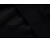 Close-up image of the Cute Night Fury Dragon Hoodie by Seakoff shows black fabric with overlapping layers and visible stitching, delighting anime and How to Train Your Dragon fans with its soft, slightly ribbed texture.