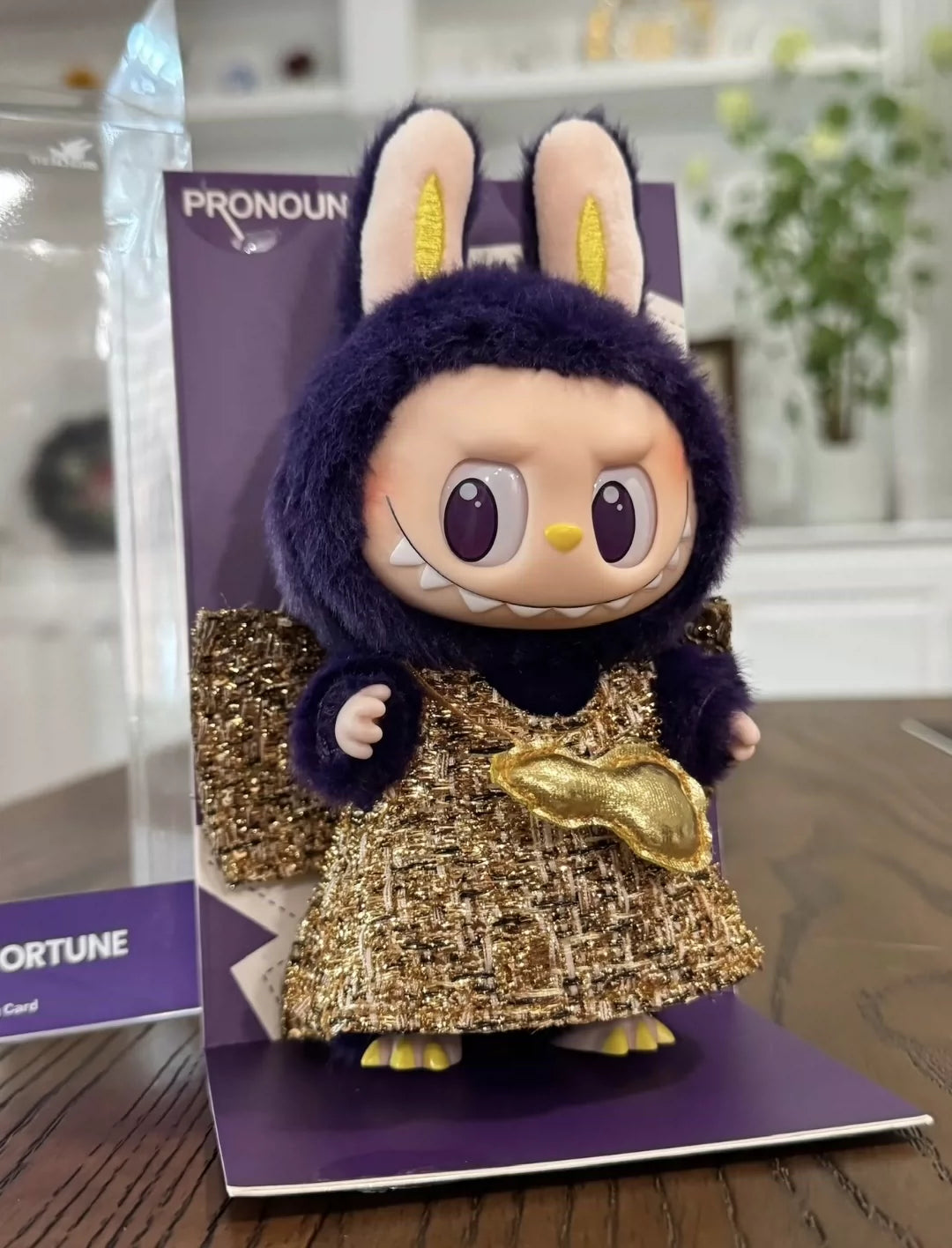 POP MART Labubu × PRONOUNCE – Wings of Fortune Plush Keychain Limited Edition (17cm)