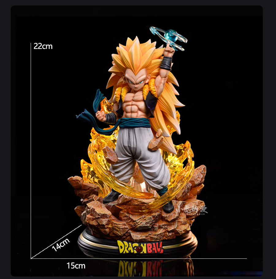 Dragon Ball Z Goku Super Saiyan Figura - 22 cm, 0.9 kg - pose dinámica con efecto energético