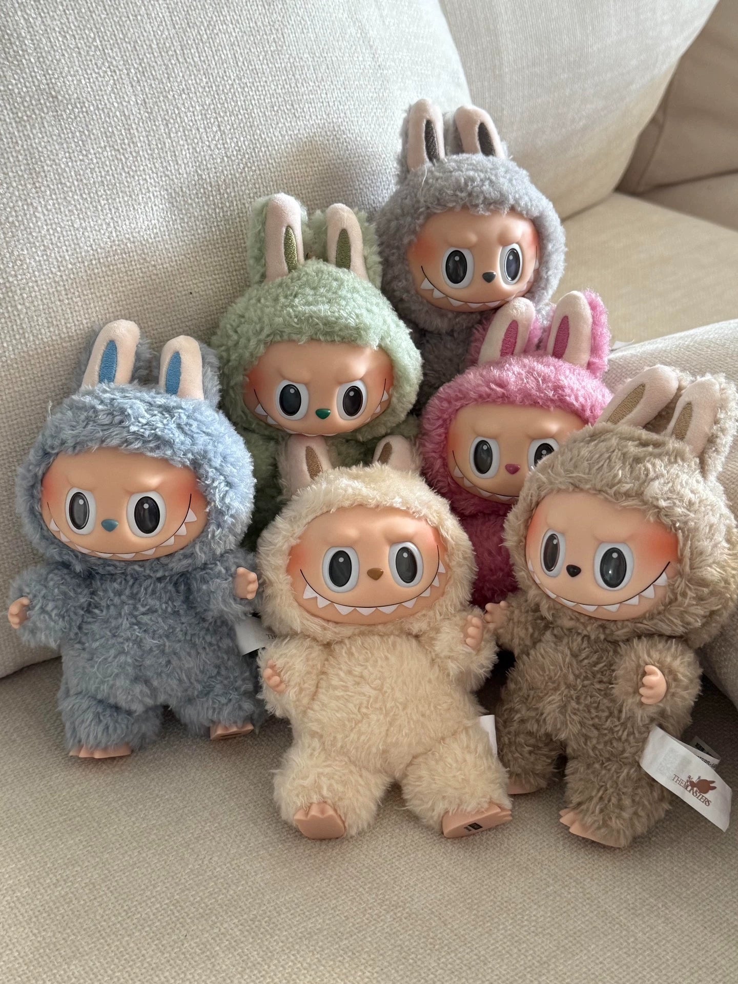 POP MART Labubu Soymilk Plush Keychain – The Monsters Series Vol. 1 Collectible