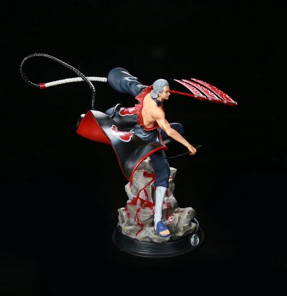 Figura de acción Hidan - Edición de 30 cm de colección | Estatua de anime detallada con armas y pose dinámica