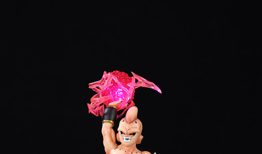 Majin Buu Dragon Ball Z Figura - 25 cm, Pose de acción dinámica, 0.75 kg coleccionable