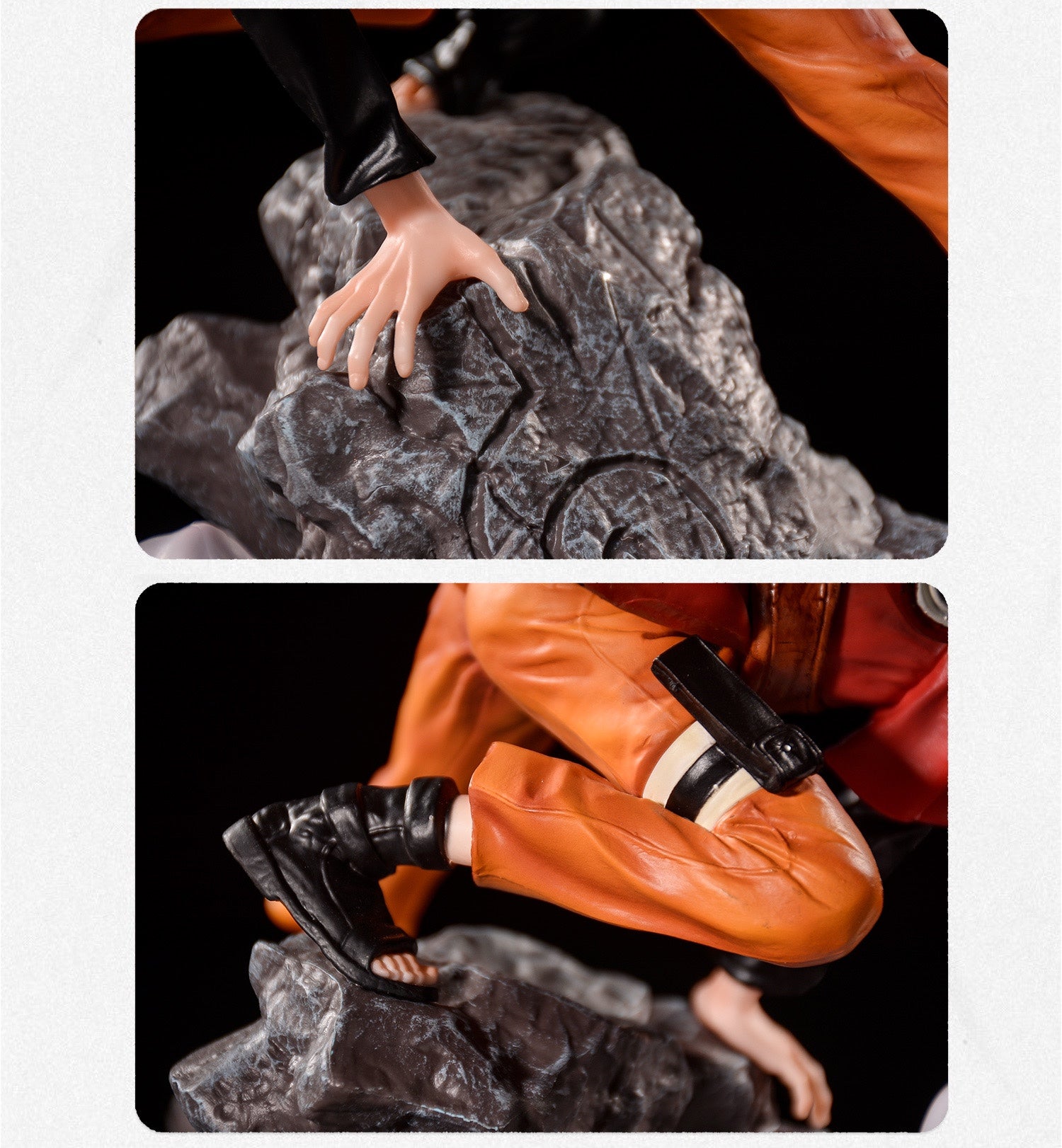 Figura de acción de liberación de viento de Naruto - Edición de 37 cm Collector | Estatua de anime de alta cola con efecto de viento dinámico