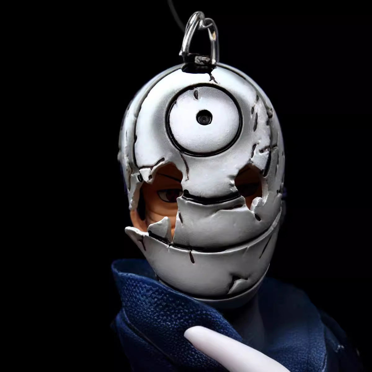 Busto de Uchiha Obito y Uchiha Madara - EDICIÓN DE COLECTOR DE 16 CM | Estatua de anime detallada con base de llamas