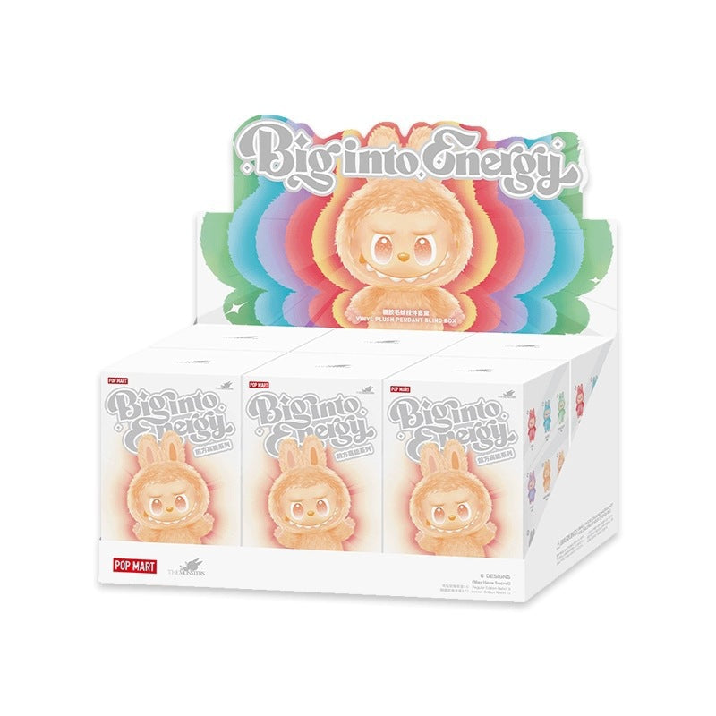 POP MART Labubu Energy Series – Full 6-Piece Plush Keychain Set