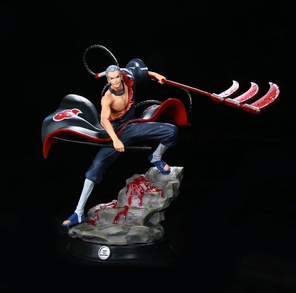 Figura de acción Hidan - Edición de 30 cm de colección | Estatua de anime detallada con armas y pose dinámica