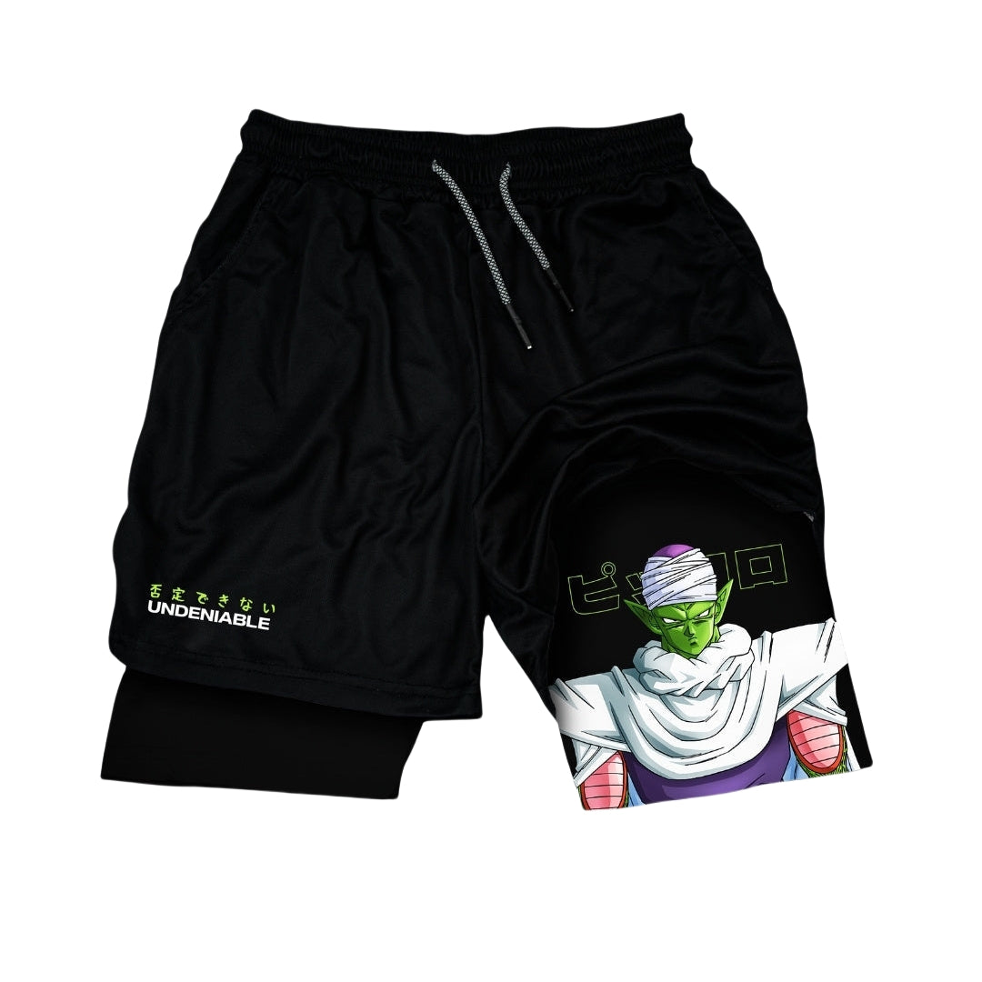 Piccolo Dragon Ball Gym Shorts - 男性和女人的動漫鍛煉短褲| Namekian Warrior Design不可否認的健身服裝