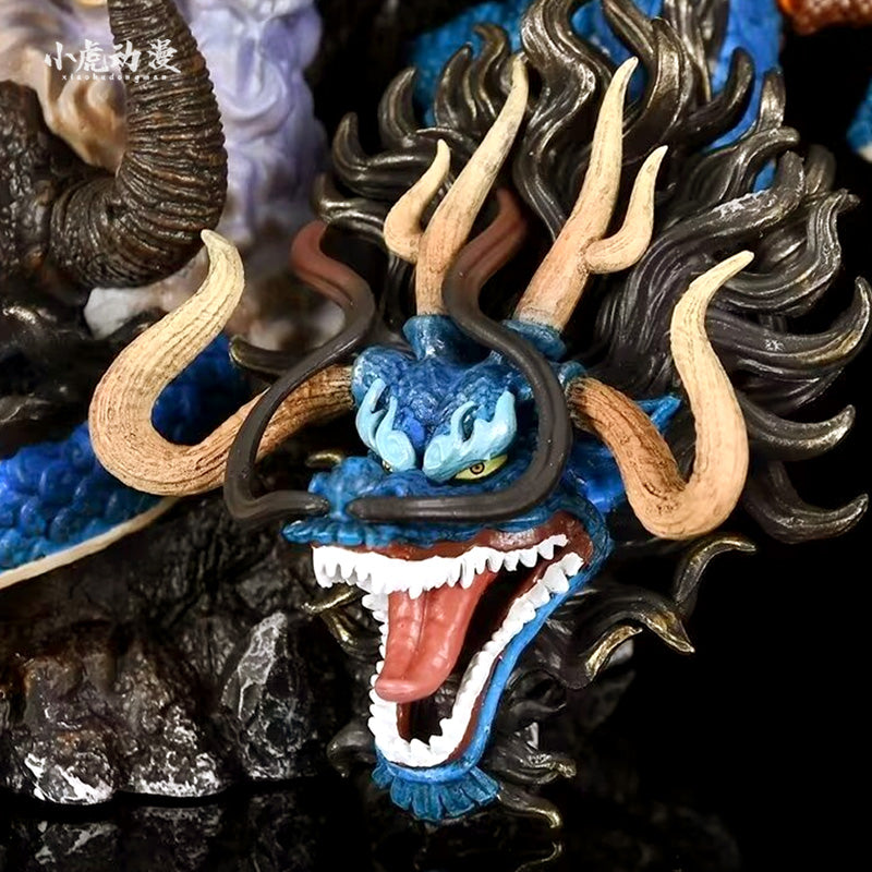 Луффи -боевик - 20 см с эффектами молнии и пламени с участием Dragon, Limited Edition - One Piece Collectible
