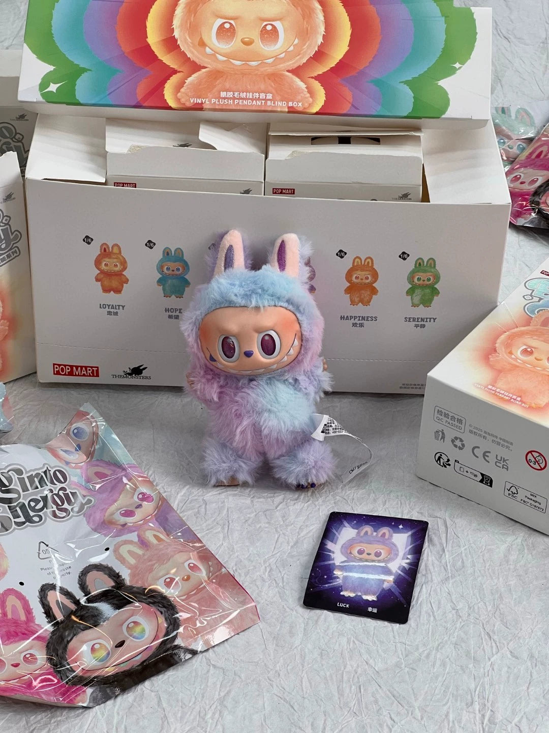 POP MART Labubu LUCK Plush Keychain – The Monsters Energy Series Limited Edition