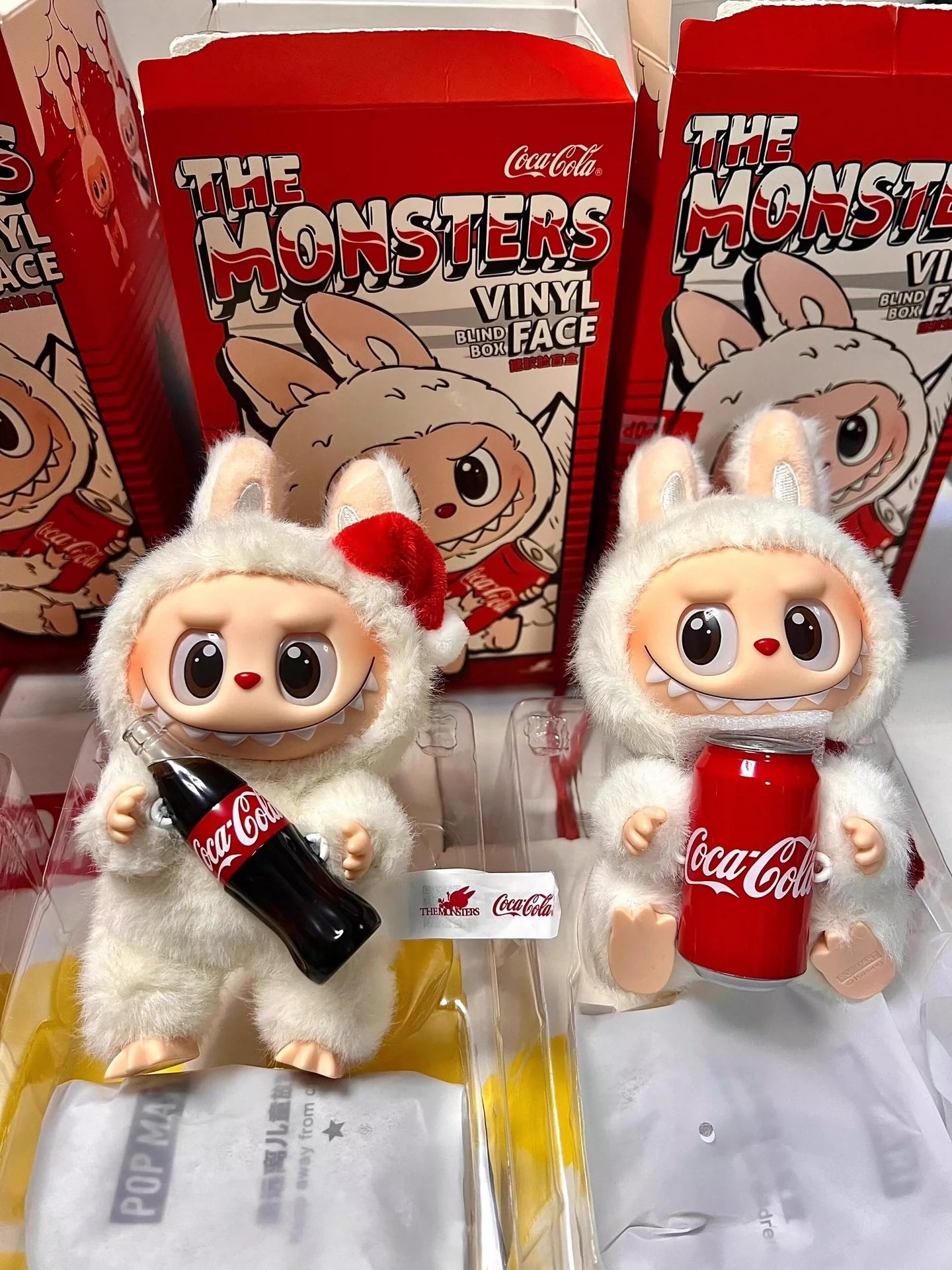 POP MART Labubu Coca-Cola Surprise Shake Plush Keychain – Holiday Edition
