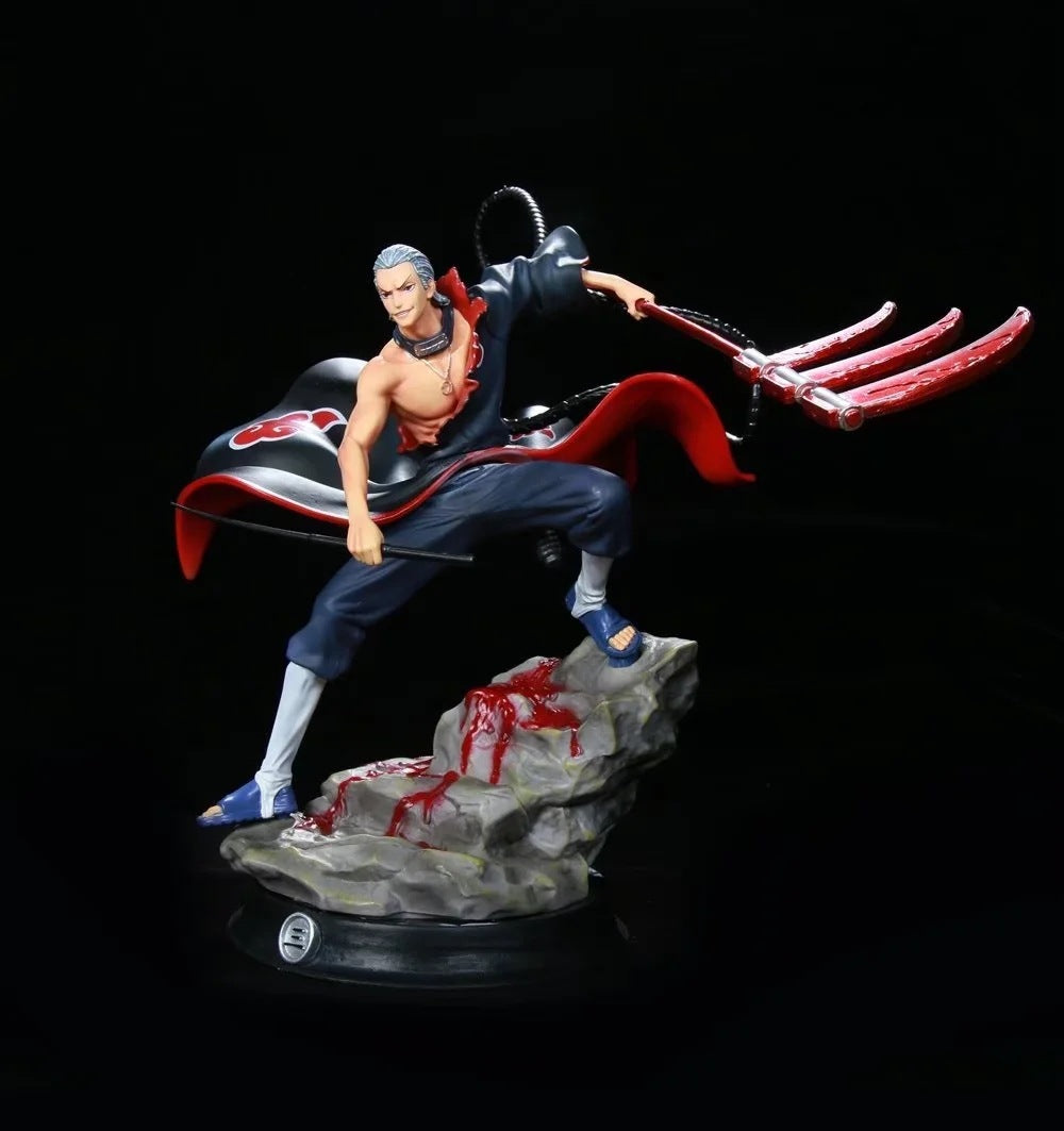 Figura de acción Hidan - Edición de 30 cm de colección | Estatua de anime detallada con armas y pose dinámica