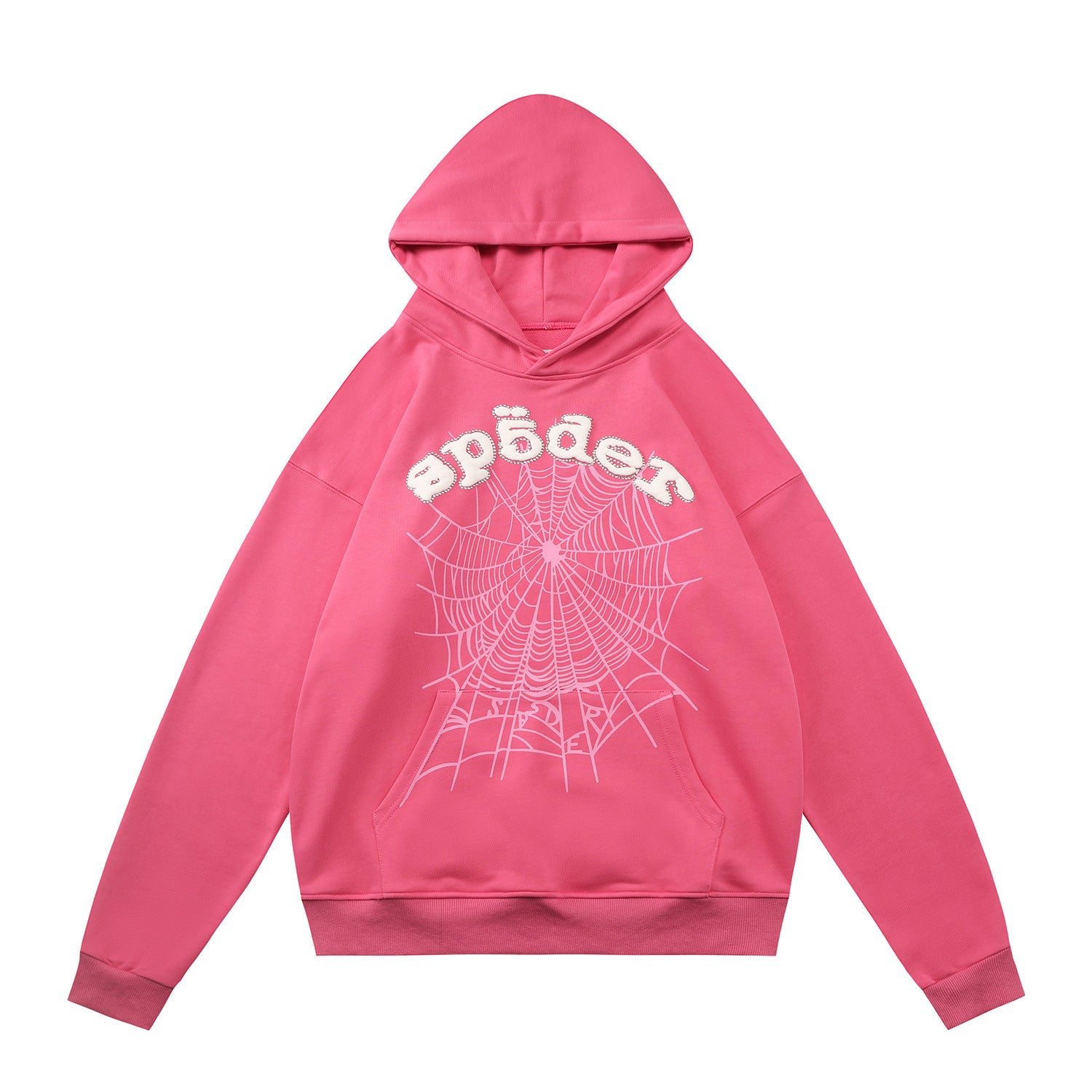 Sp5der Web Hoodie – Hot Pink 440GSM Heavyweight Streetwear Pullover