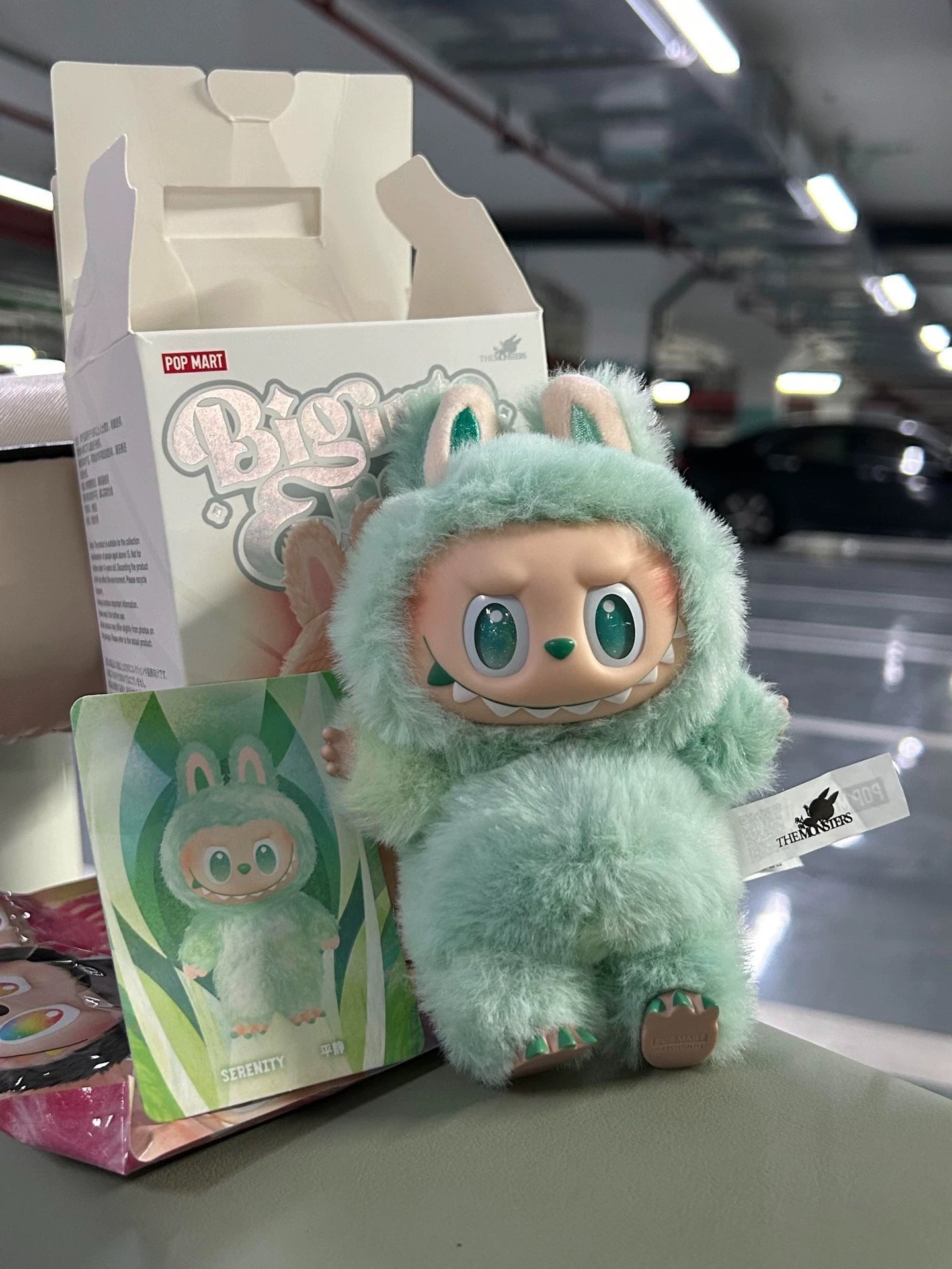 POP MART Labubu SERENITY Plush Doll Keychain – The Monsters Energy Series Limited Edition
