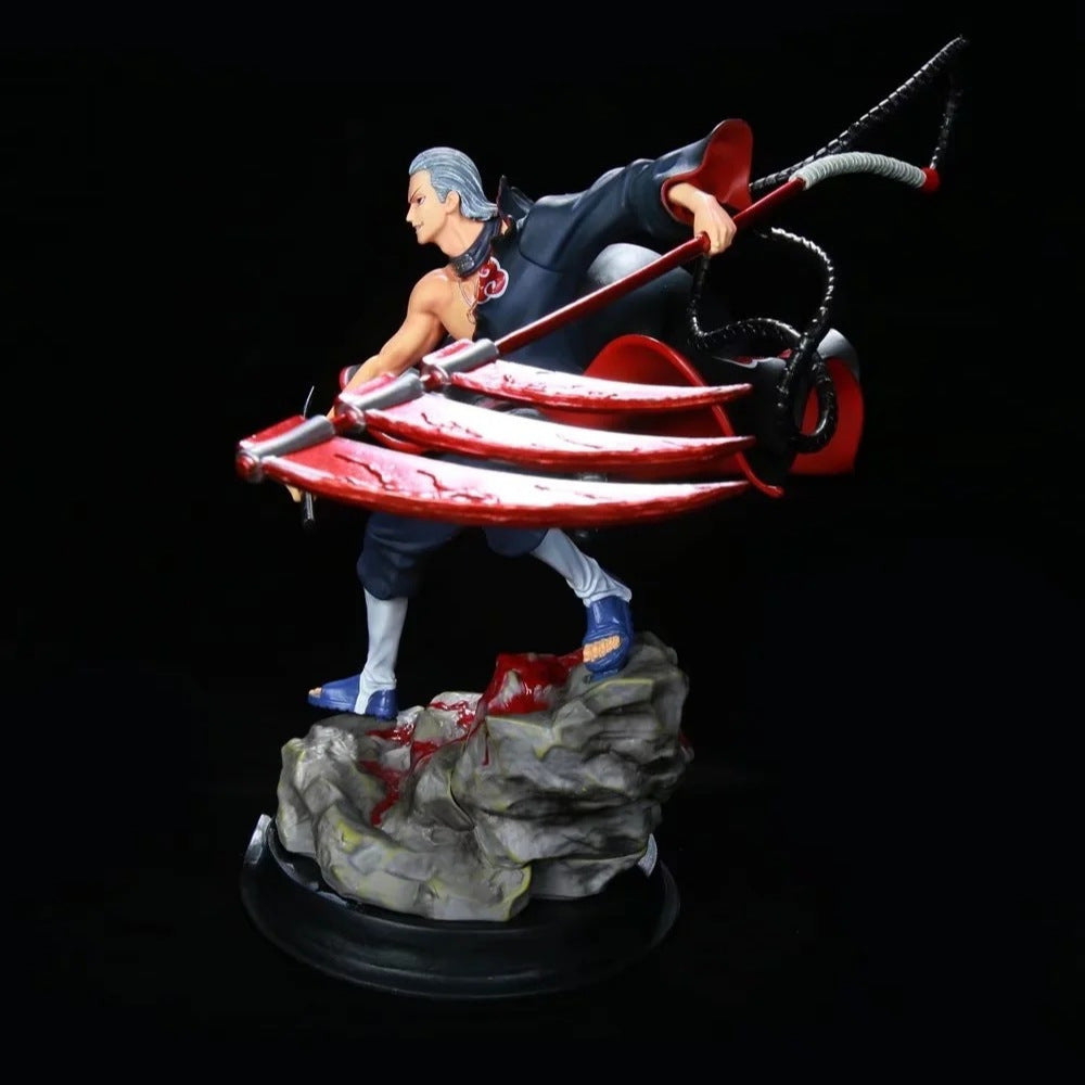Figura de acción Hidan - Edición de 30 cm de colección | Estatua de anime detallada con armas y pose dinámica