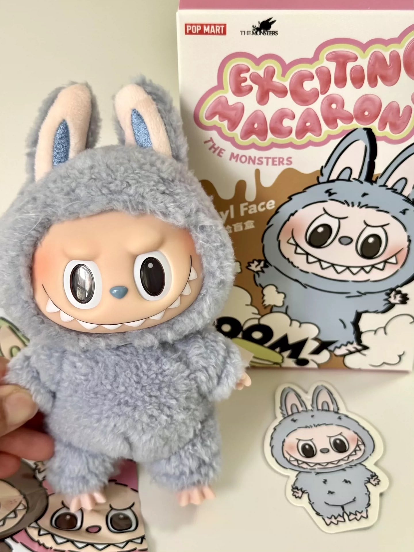 POP MART Labubu Sea Salt Coconut Plush Keychain – The Monsters Series Vol. 1 Collectible