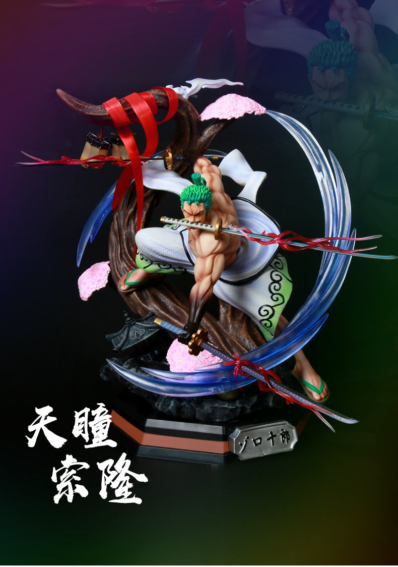 Zoro動作小雕像 - 39厘米具有發光效果|一件可收藏的