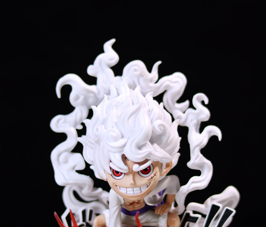 Luffy Gear 5動作小雕像 - 16厘米,具有火熱的效果 - 一件可收集的