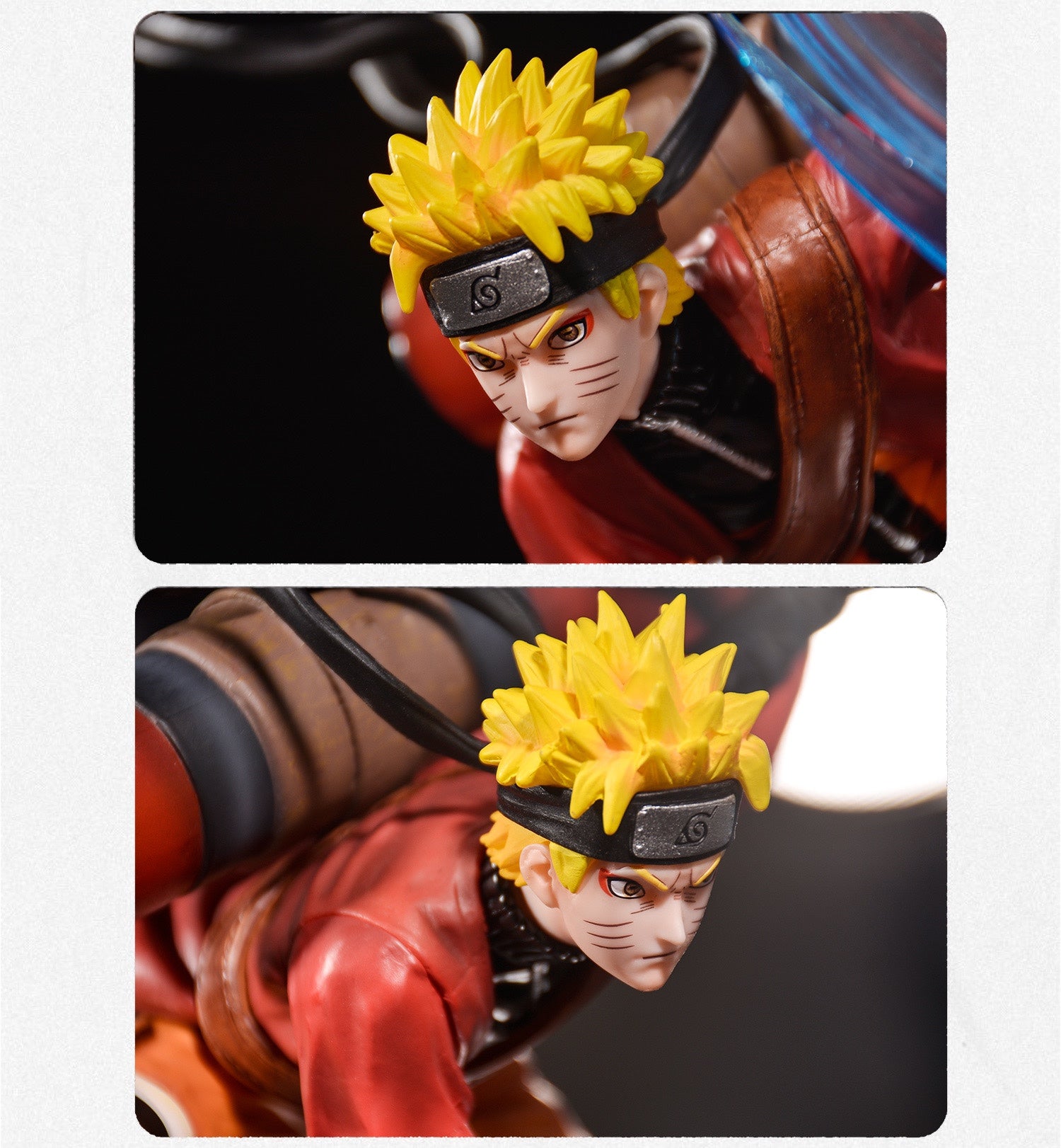 Figura de acción de liberación de viento de Naruto - Edición de 37 cm Collector | Estatua de anime de alta cola con efecto de viento dinámico