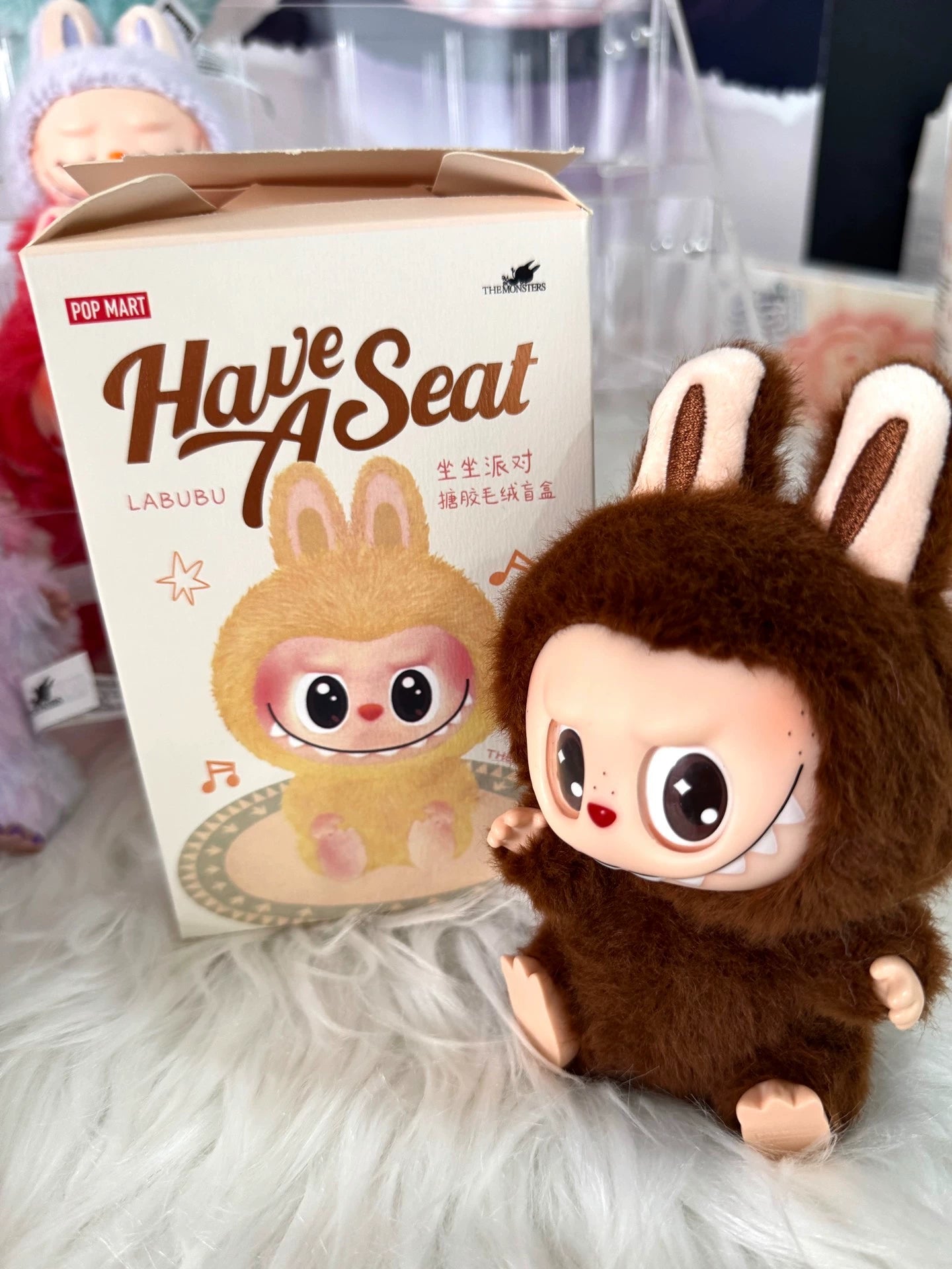 POP MART Labubu DUODUO Plush Keychain – The Monsters Series (15cm)