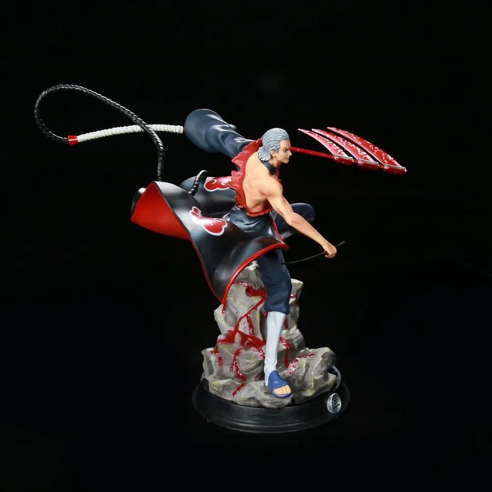 Figura de acción Hidan - Edición de 30 cm de colección | Estatua de anime detallada con armas y pose dinámica