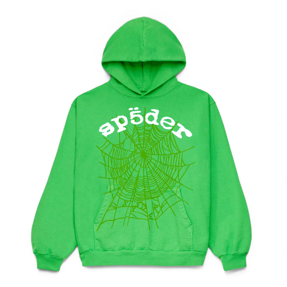 Sp5der “Web Core” Hoodie 440GSM – Neon Green Heavyweight Oversized Sp5der “Web Core” Hoodie 440GSM – Neon Green Heavyweight Oversized