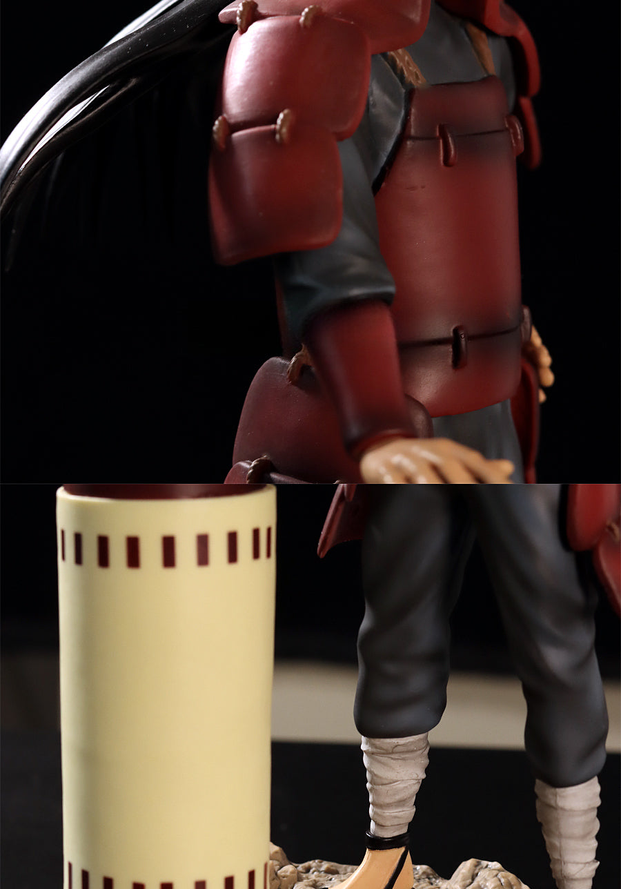 Figura de acción de Hashirama Senju - Edición de coleccionista de 28.5cm | Pose dinámica con base de rollos y efectos de chakra