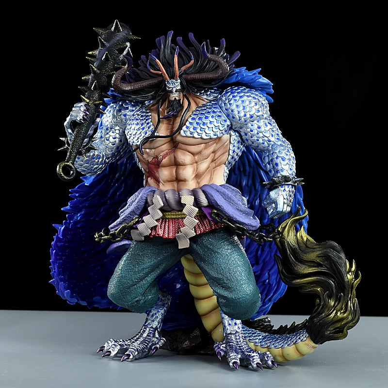 Kaido Dragon Transformation雕像 -  34厘米的動作人物,帶有詳細武器和尾巴,限量版 - 非常適合一件粉絲