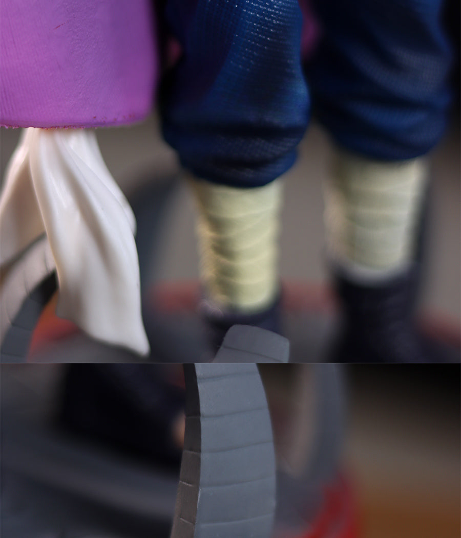 Figura de acción de Minato Namikaze - Edición de colección de 37 cm | Pose detallada con capa de hokage y base dinámica