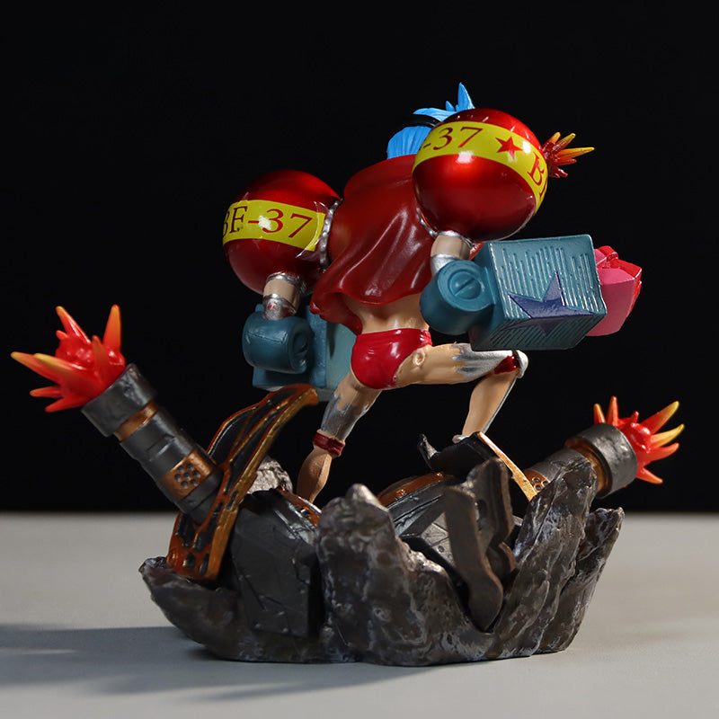 Figura de acción Franky-12.5 cm con bombas BF-37 y lanzadores de cohetes, edición limitada-One Piece coleccionable