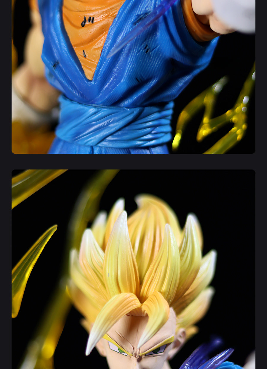 Коллекционная фигура Goku Super Saiyan-Dragon Ball Z, 58 см, Light-Up, 3 сменных головы