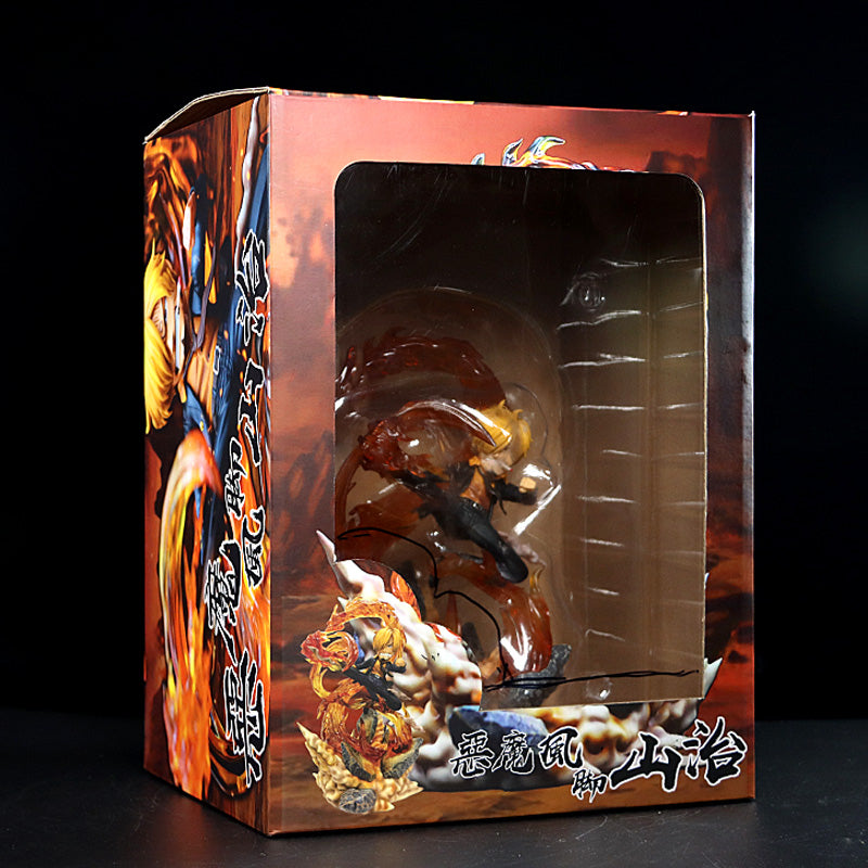 Figura de acción de Sanji - 22 cm con efectos ardientes, edición limitada - One Piece coleccionable