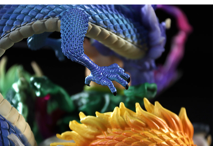 Figura de acción de Zoro - 18 cm con tres cabezas de dragón y espadas dinámicas, edición limitada - One Piece coleccionable
