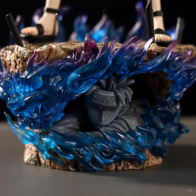 Figura de acción Hinata Hyuga - Edición de colección de 34 cm | Pose dinámica con base de efectos de chakra