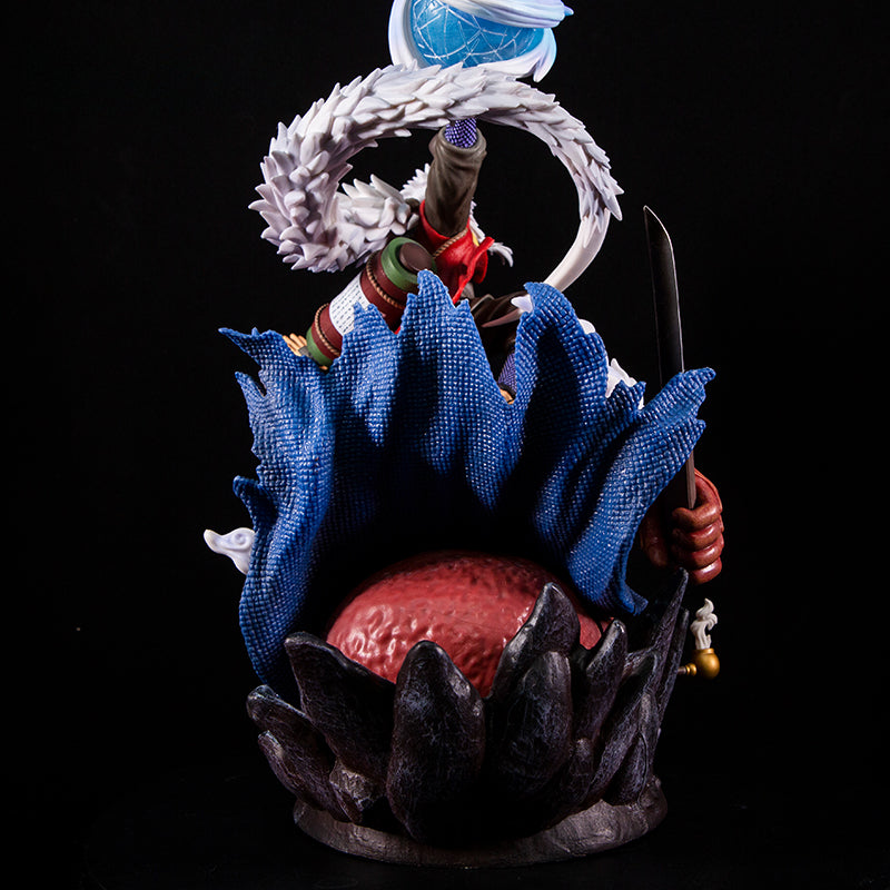 Figura de acción de Jiraiya - 38 cm | Cabezas intercambiables con jutsu de invocación y sapo sage pose