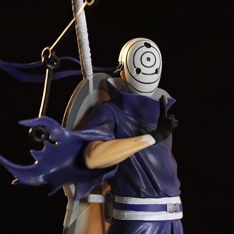 Obito Uchiha 액션 피규어 - 43cm 수집가 에디션 | 마스크와 악마 조각상이있는 상세한 애니메이션 동상