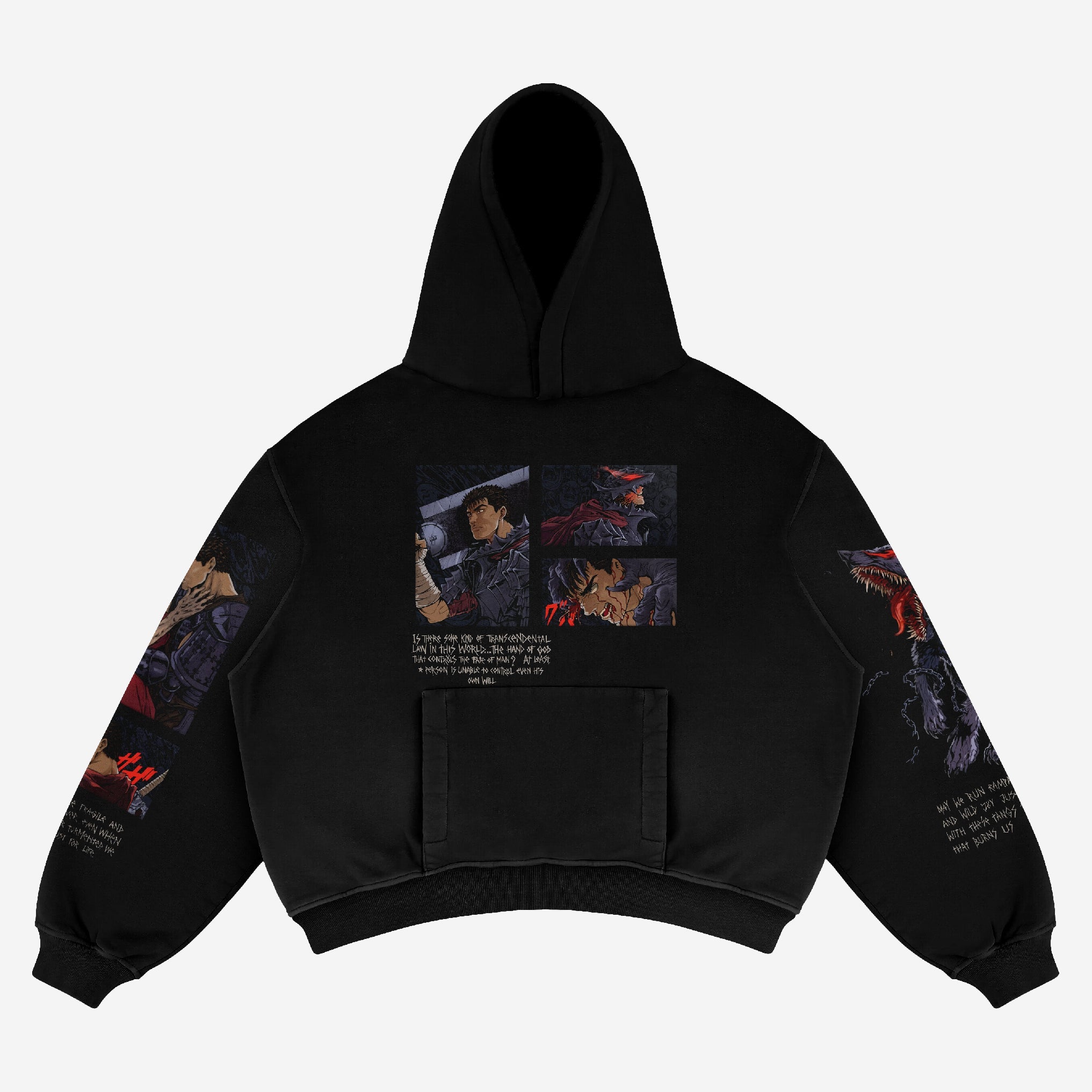 Berserk Guts Anime Hoodie - High - Quality Anime Apparel - Seakoff
