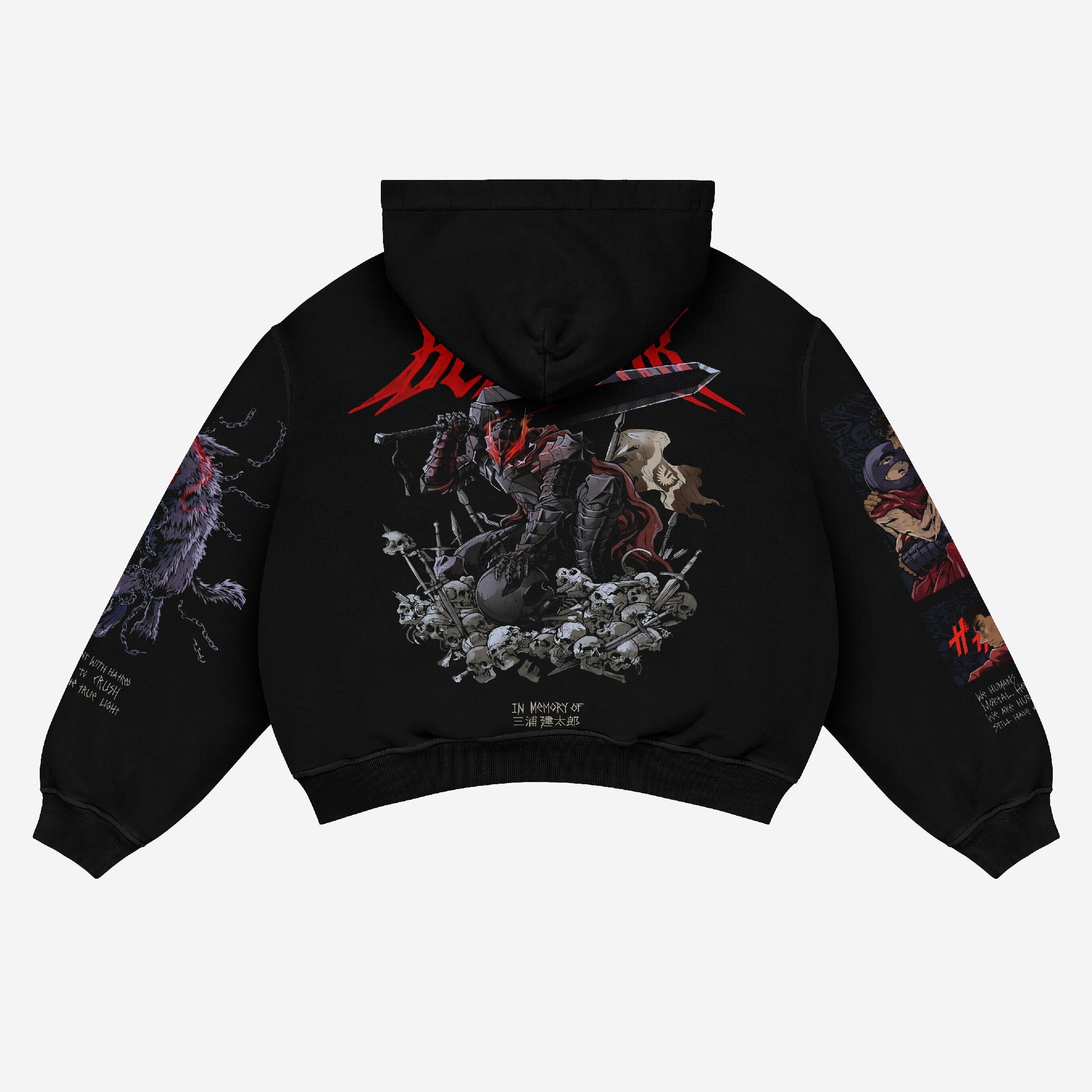 Berserk Guts Anime Hoodie - High - Quality Anime Apparel - Seakoff