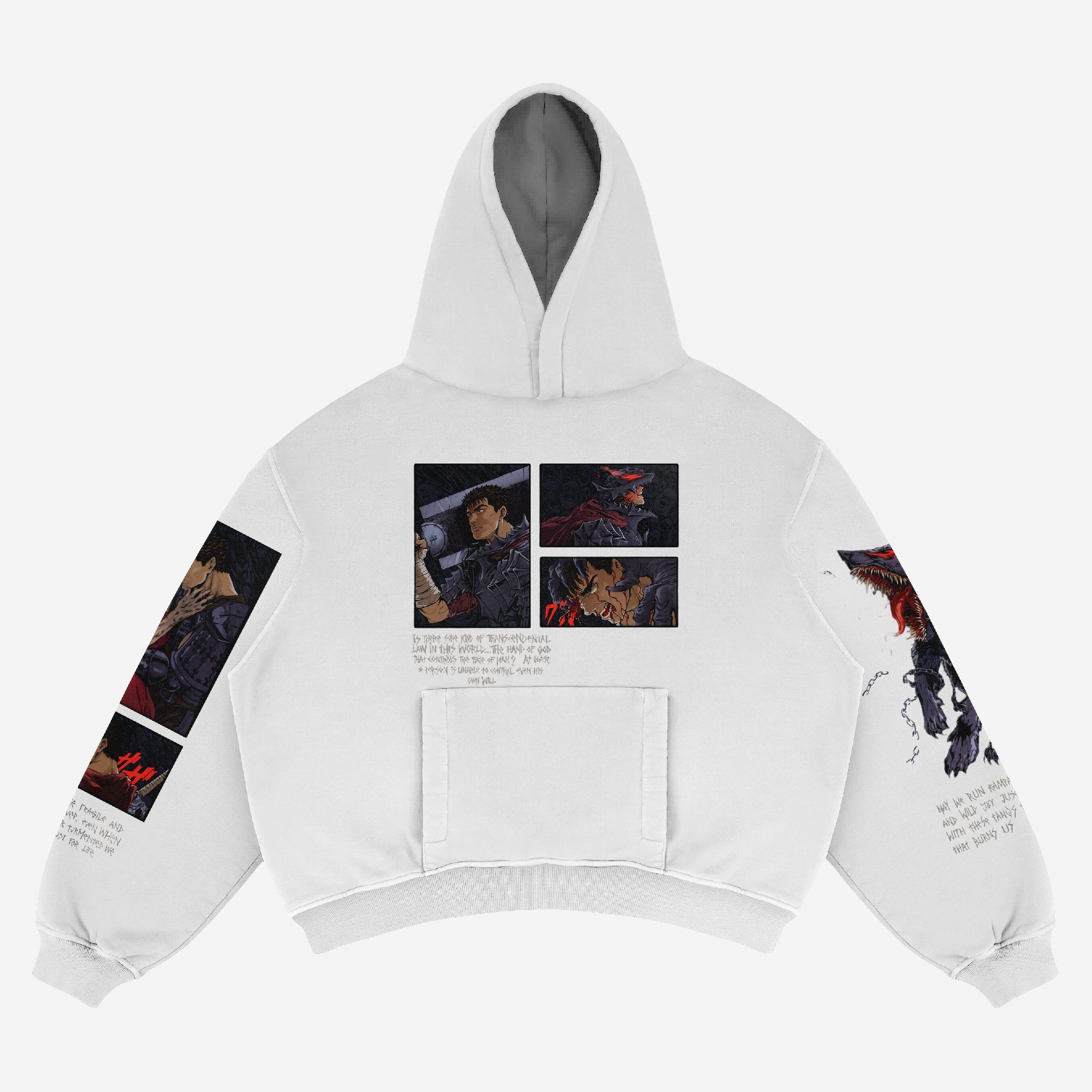 Berserk Guts Anime Hoodie - High - Quality Anime Apparel - Seakoff