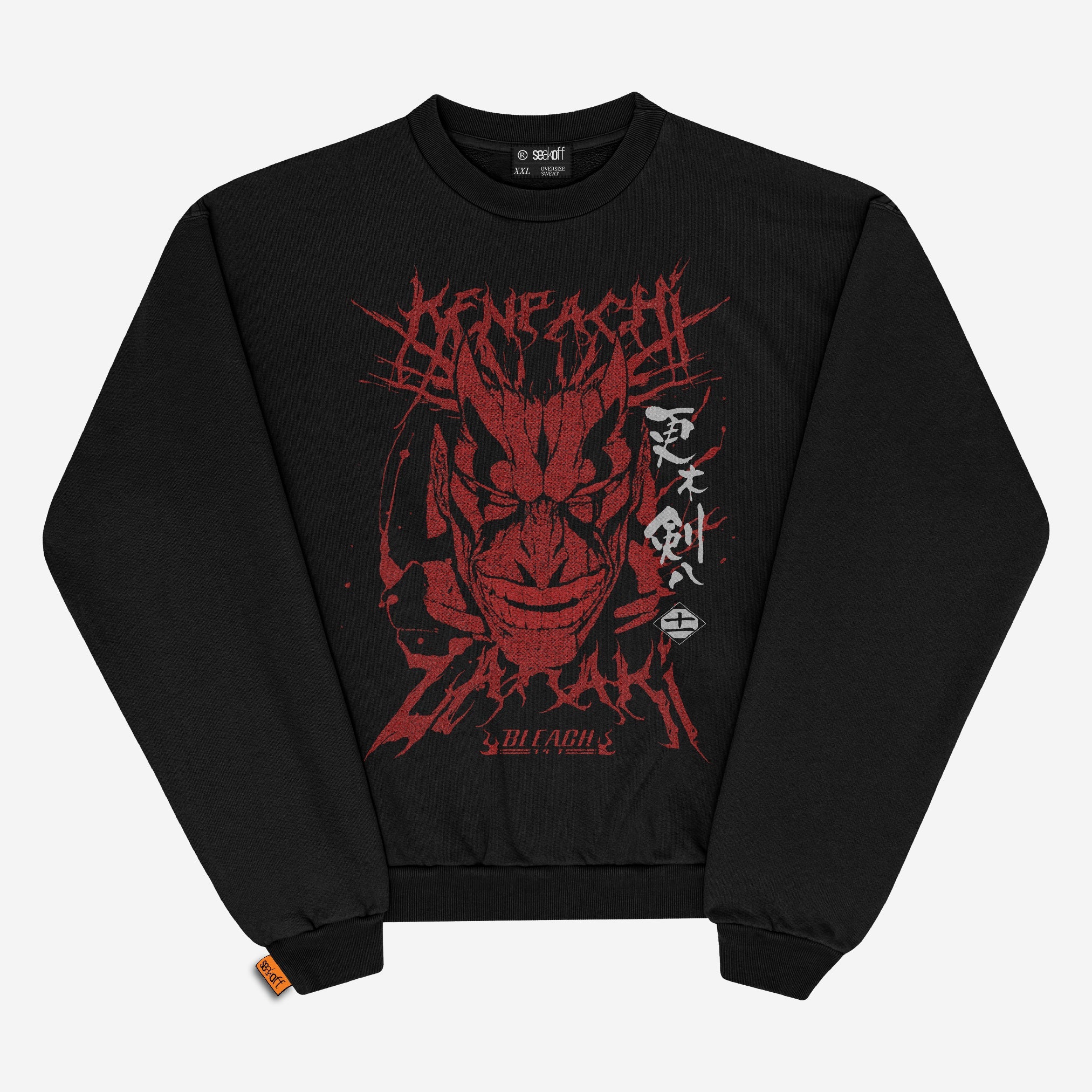 BLEACH Kenpachi Zaraki Oversized Sweatshirt Premium Anime Apparel