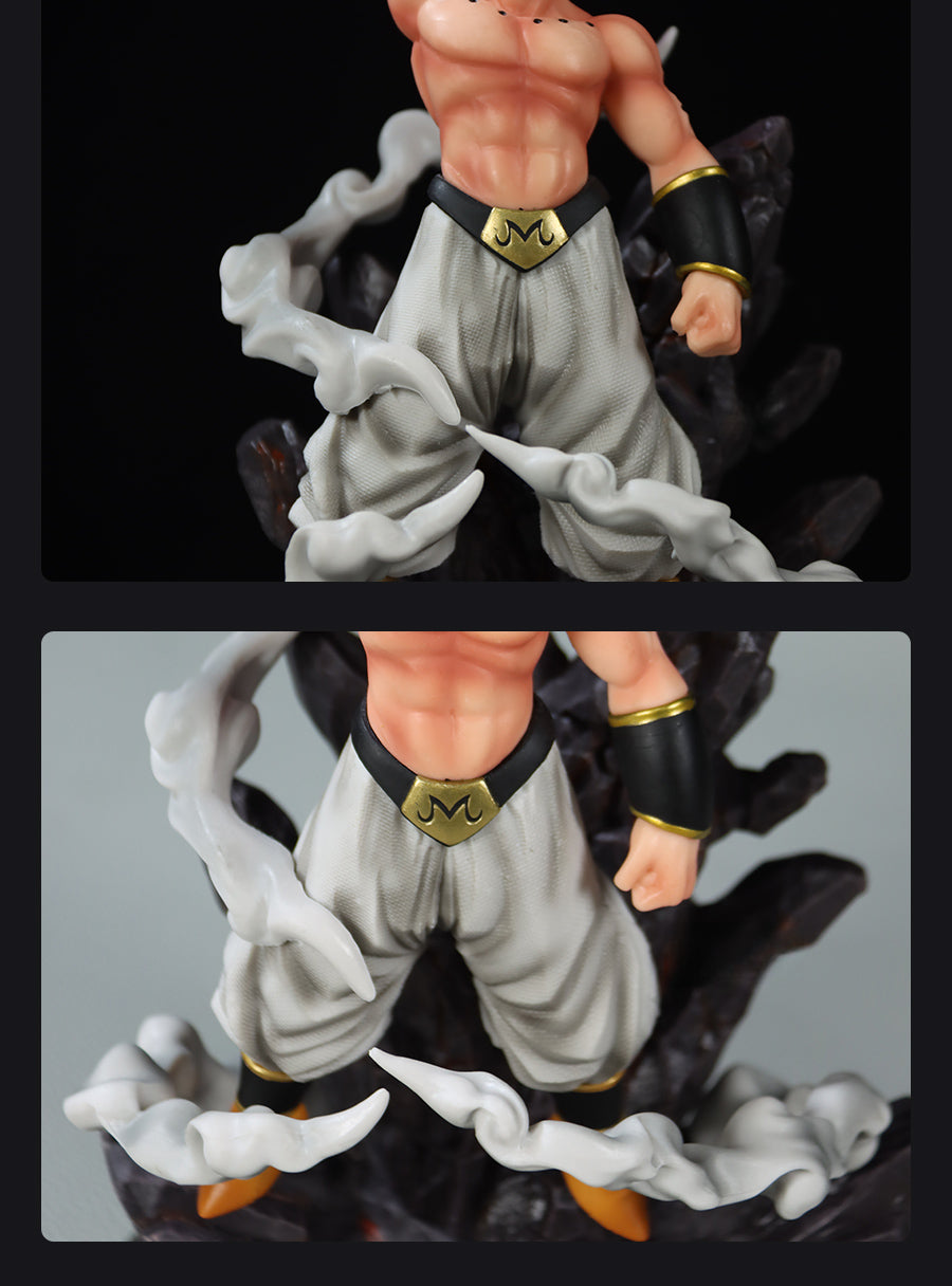 Majin Buu Dragon Ball Z Figura - 25 cm, Pose de acción dinámica, 0.75 kg coleccionable