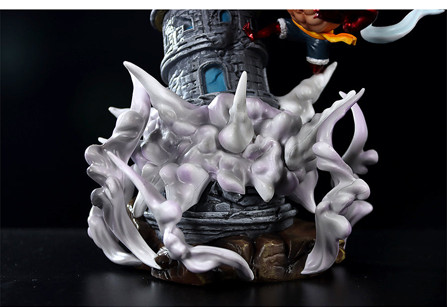 Luffy Gear 5動作小雕像 - 28厘米,具有火熱的攻擊和動態基礎,限量版 - 一件可收集的