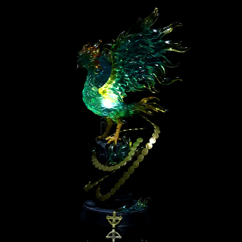 Marco Phoenix動作小雕像 -  27厘米,具有動態火熱效果和硬幣鏈,限量版 - 一件收藏品