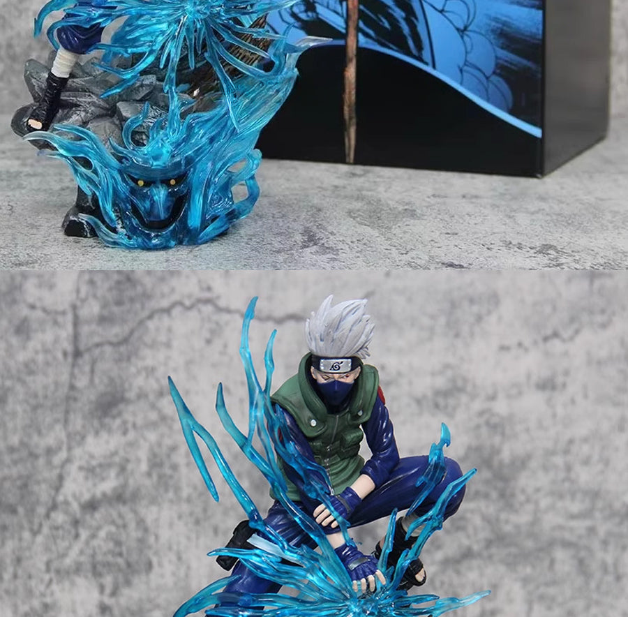 Figura de acción de Kakashi Hatake - Edición de Colector de 24 cm | Pose dinámica con efectos de chakra relámpagos