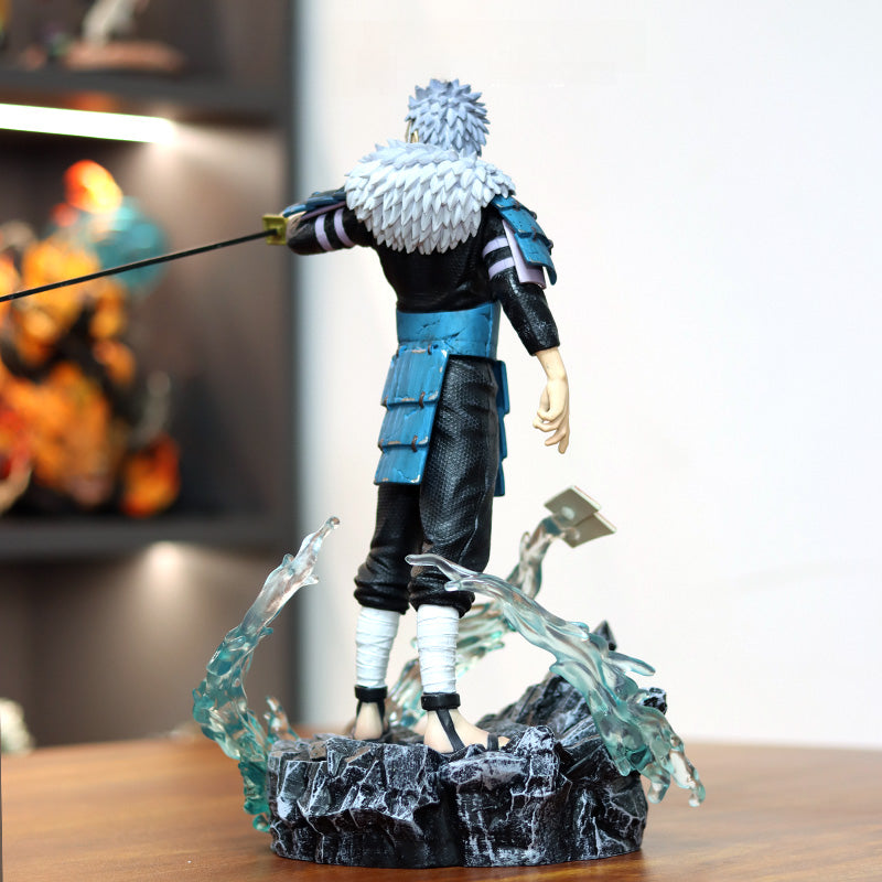Figura de acción de Hashirama Senju - Edición de coleccionista de 37 cm | Pose dinámica con base de efecto de agua