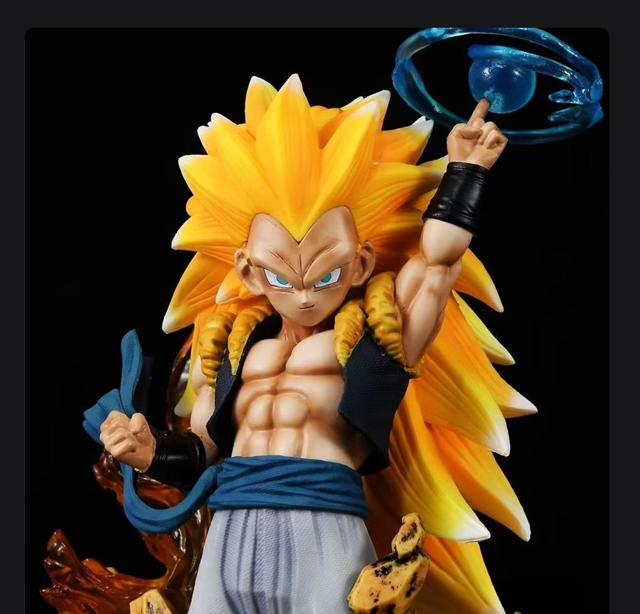 Dragon Ball Z Goku Super Saiyan Figura - 22 cm, 0.9 kg - pose dinámica con efecto energético