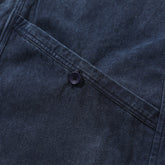 Dark Blue Denim Chambray Cardigan on Sale - Men&