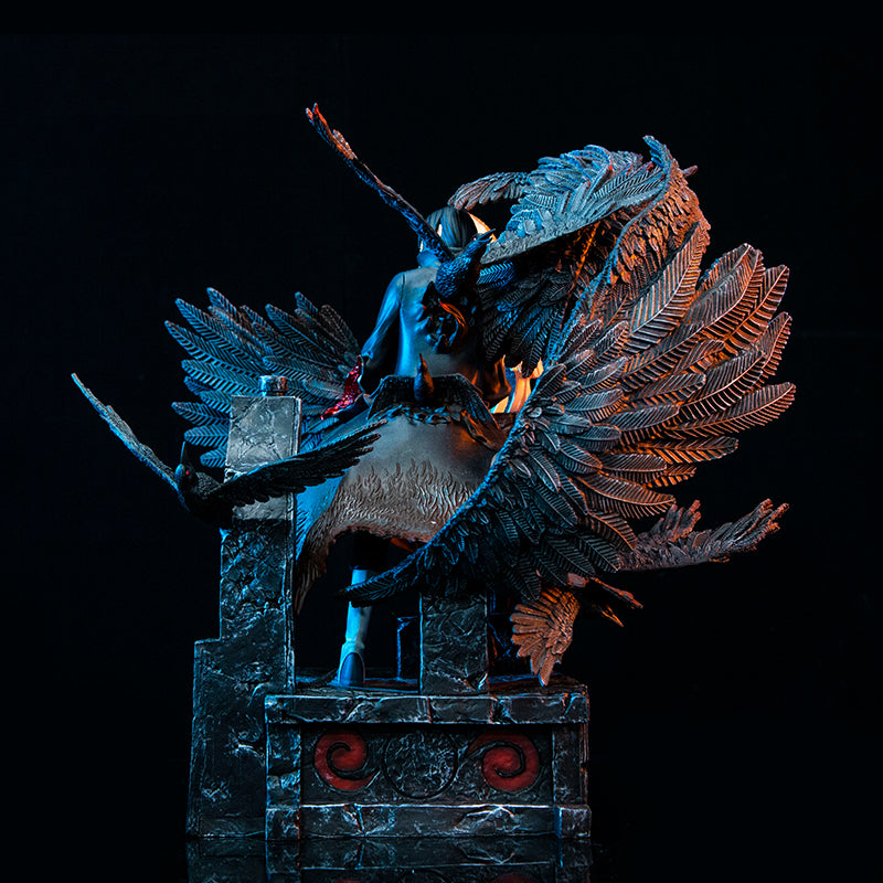 Uchiha Itachi Actionfigur - 33cm | Premium -Display mit Akatsuki -Flügeln und Lüfterdetails